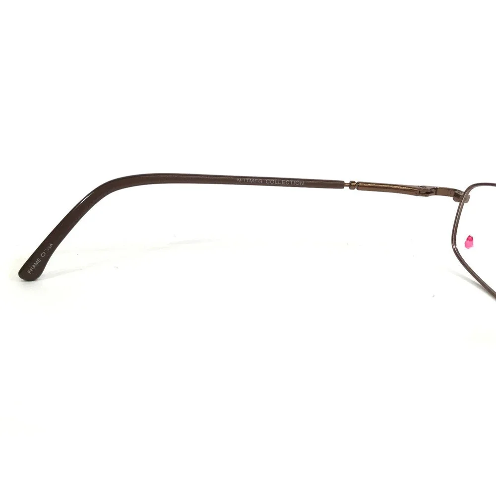 Nutmeg Collection Small Eyeglasses Frames NM#46 BRN Brown Wire Rim 50-20-140